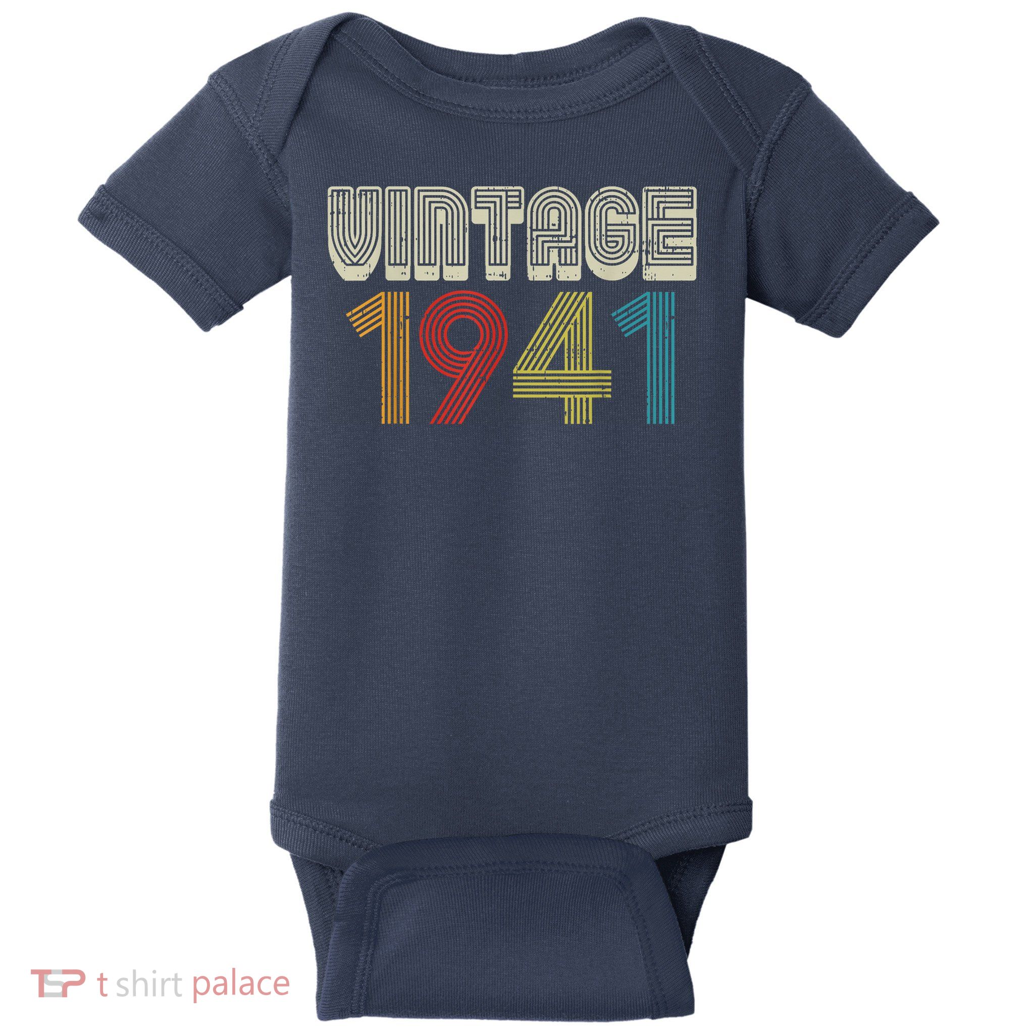 Vintage 1941 Retro 80 Years Old 80th Birthday Baby Bodysuit