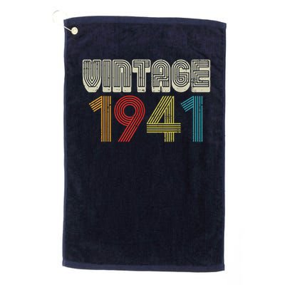Vintage 1941 Retro 80 Years Old 80th Birthday Golf Towel