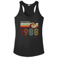 Vintage 1988 Retro Birthday Gift Ladies PosiCharge Competitor Racerback Tank