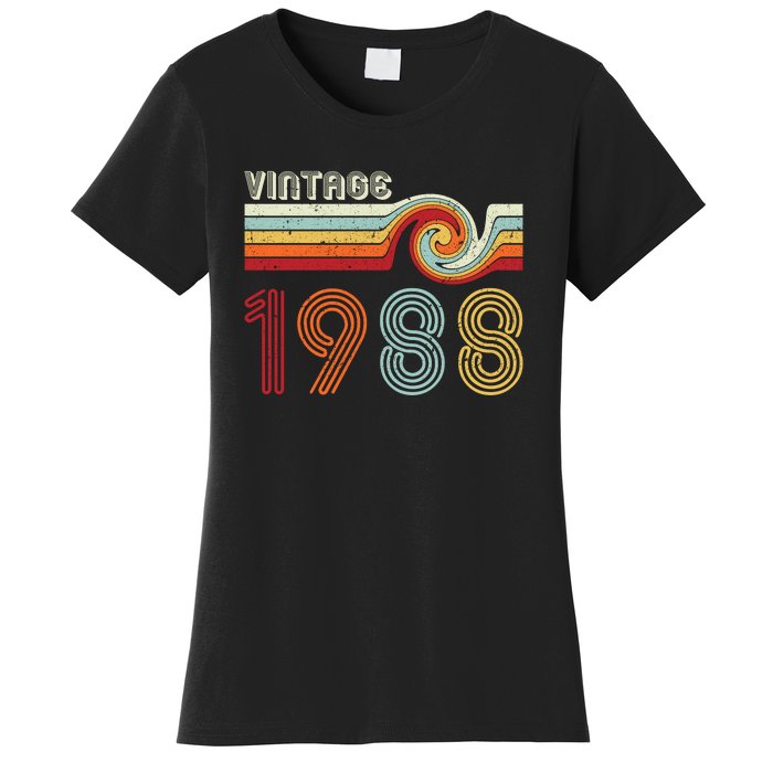 Vintage 1988 Retro Birthday Gift Women's T-Shirt