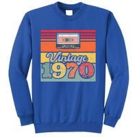 Vintage 1970 Retro Sunset Cassette Sweatshirt