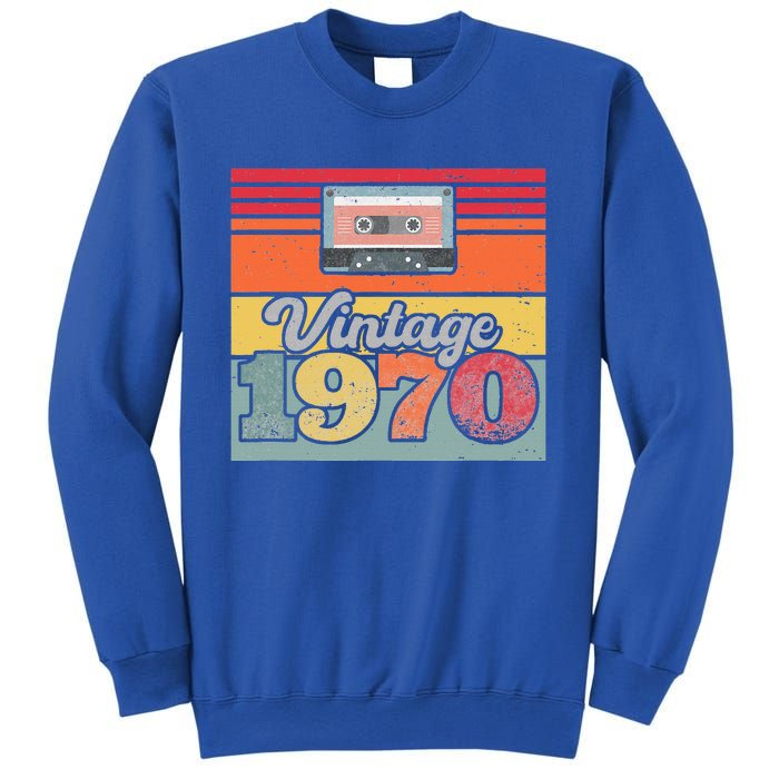 Vintage 1970 Retro Sunset Cassette Sweatshirt