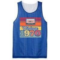 Vintage 1970 Retro Sunset Cassette Mesh Reversible Basketball Jersey Tank