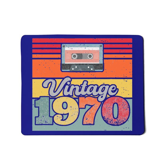 Vintage 1970 Retro Sunset Cassette Mousepad