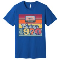 Vintage 1970 Retro Sunset Cassette Premium T-Shirt