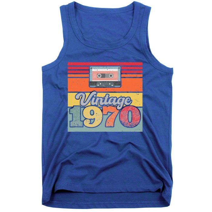 Vintage 1970 Retro Sunset Cassette Tank Top