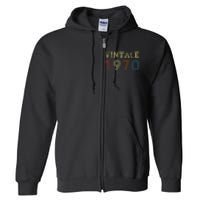 VINTAGE 1970 RETRO 1970 Full Zip Hoodie