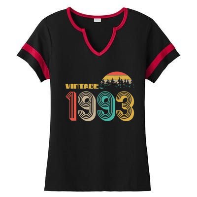 Vintage 1993 Sun Wilderness 30th Birthday Ladies Halftime Notch Neck Tee