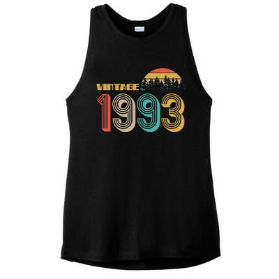 Vintage 1993 Sun Wilderness 30th Birthday Ladies PosiCharge Tri-Blend Wicking Tank