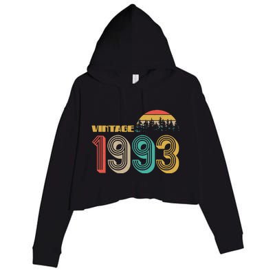 Vintage 1993 Sun Wilderness 30th Birthday Crop Fleece Hoodie