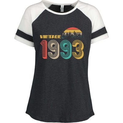 Vintage 1993 Sun Wilderness 30th Birthday Enza Ladies Jersey Colorblock Tee