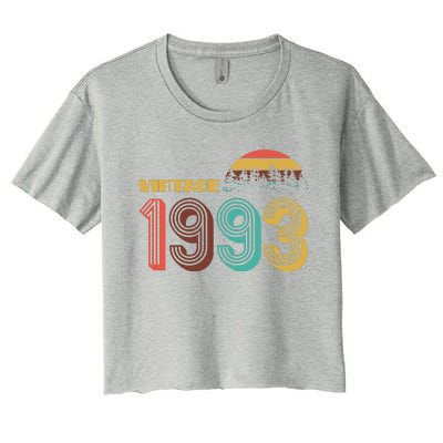 Vintage 1993 Sun Wilderness 30th Birthday Women's Crop Top Tee