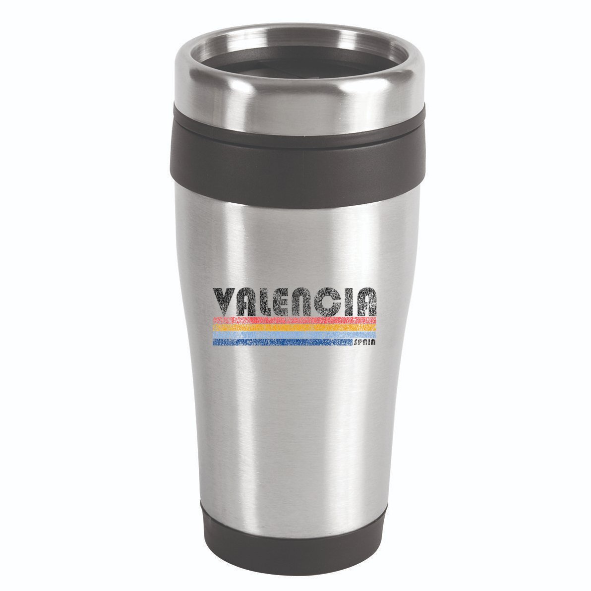 Vintage 1980s Style Valencia Spain 16oz Travel Tumbler