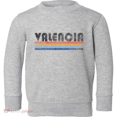 Vintage 1980s Style Valencia Spain Toddler Sweatshirt