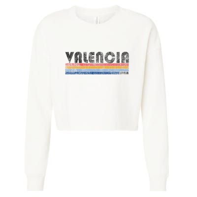 Vintage 1980s Style Valencia Spain Cropped Pullover Crew