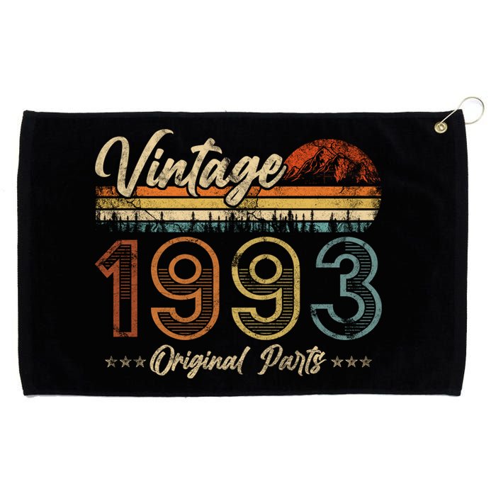 Vintage 1993 Shirt 30th Birthday Gifts 30 Years Old Bday Grommeted Golf Towel