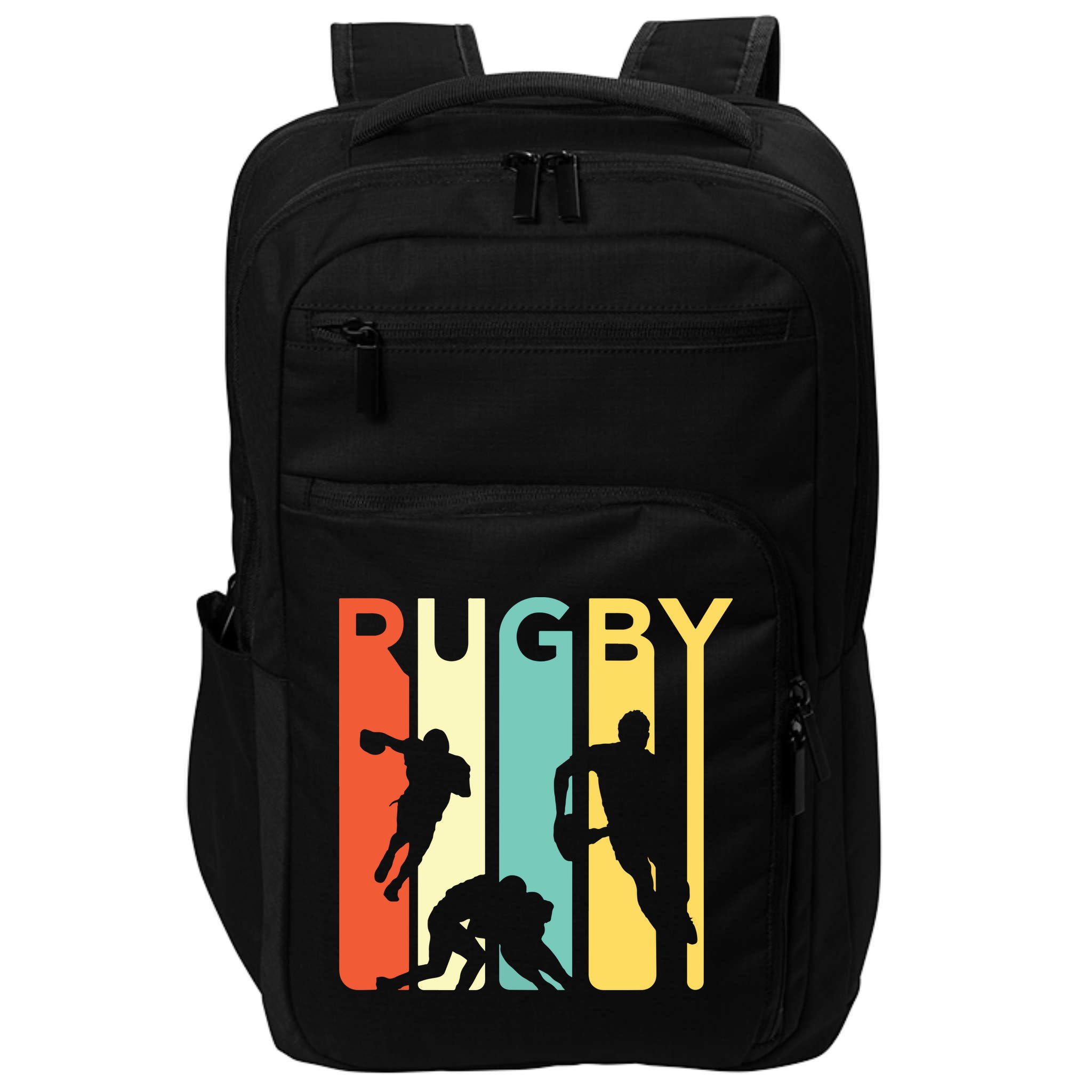 Vintage 1970s Style Rugby Rugby Sports Gift Impact Tech Backpack