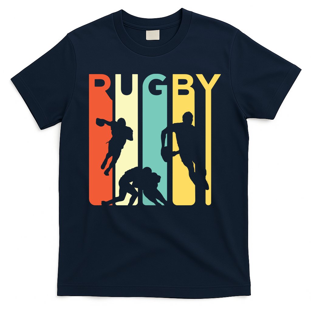 Vintage 1970s Style Rugby Rugby Sports Gift T-Shirt