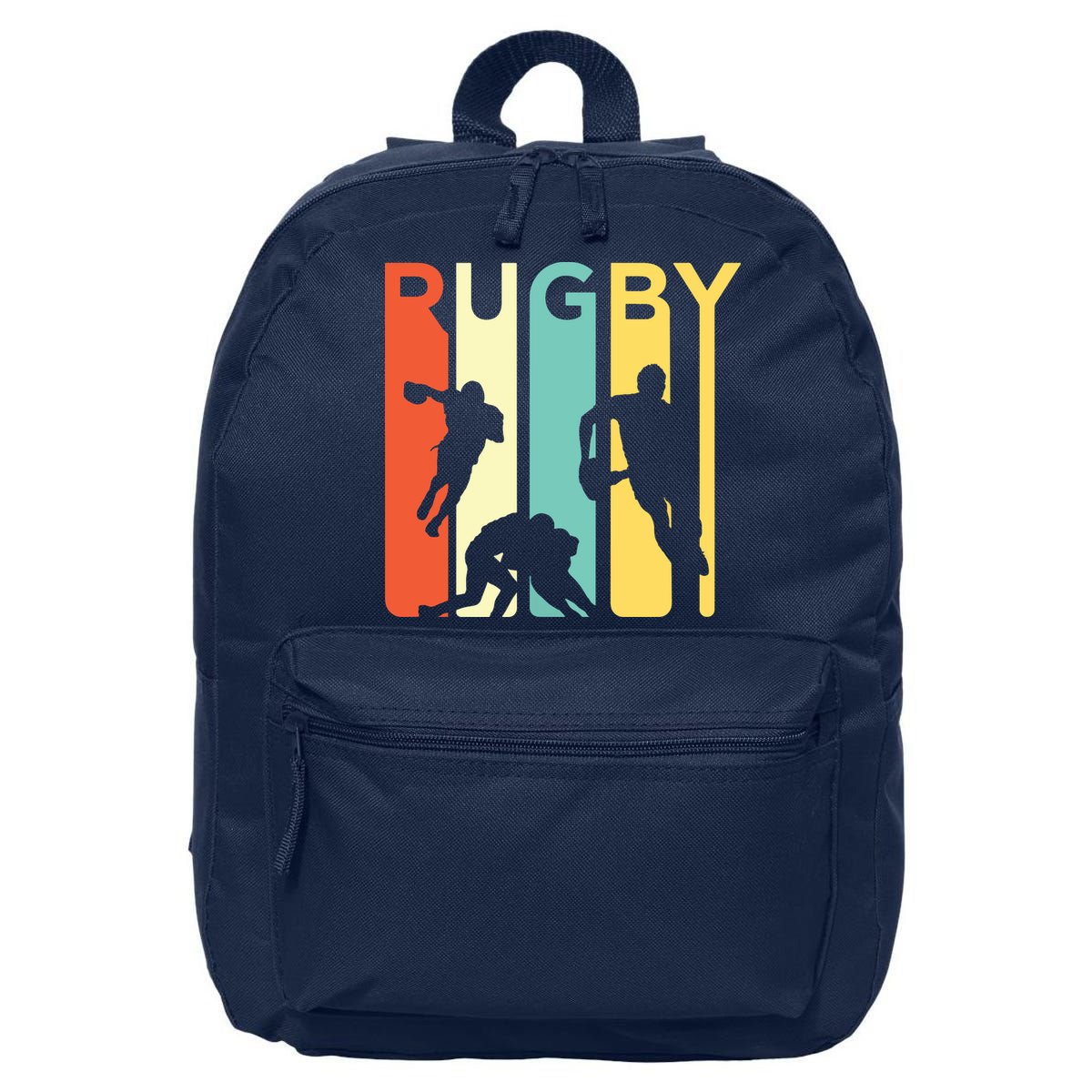 Vintage 1970s Style Rugby Rugby Sports Gift 16 in Basic Backpack