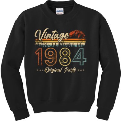 Vintage 1984 Shirt 40th Birthday Gifts 40 Years Old Bday Kids Sweatshirt