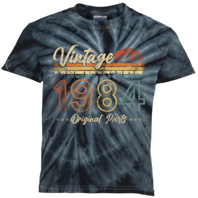 Vintage 1984 Shirt 40th Birthday Gifts 40 Years Old Bday Kids Tie-Dye T-Shirt