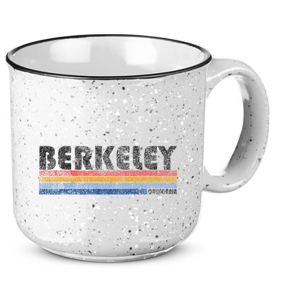 Vintage 1980s Style Berkeley California 15oz Campfire Ceramic Mug