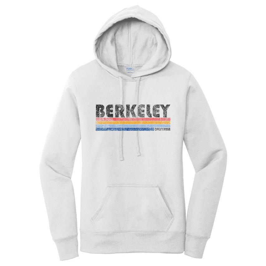 Vintage 1980s Style Berkeley California Women's Pullover Hoodie