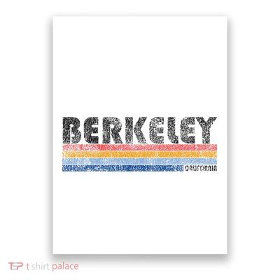 Vintage 1980s Style Berkeley California Poster