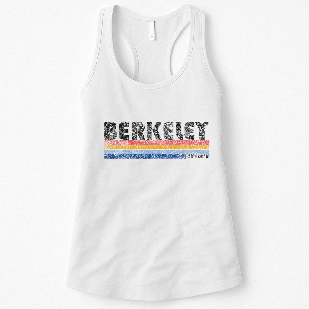 Vintage 1980s Style Berkeley California Womens Tank Top