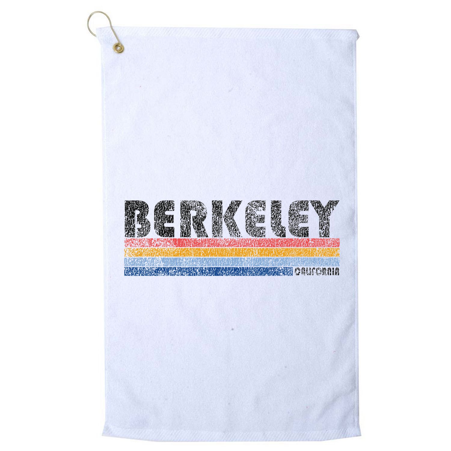 Vintage 1980s Style Berkeley California Golf Towel