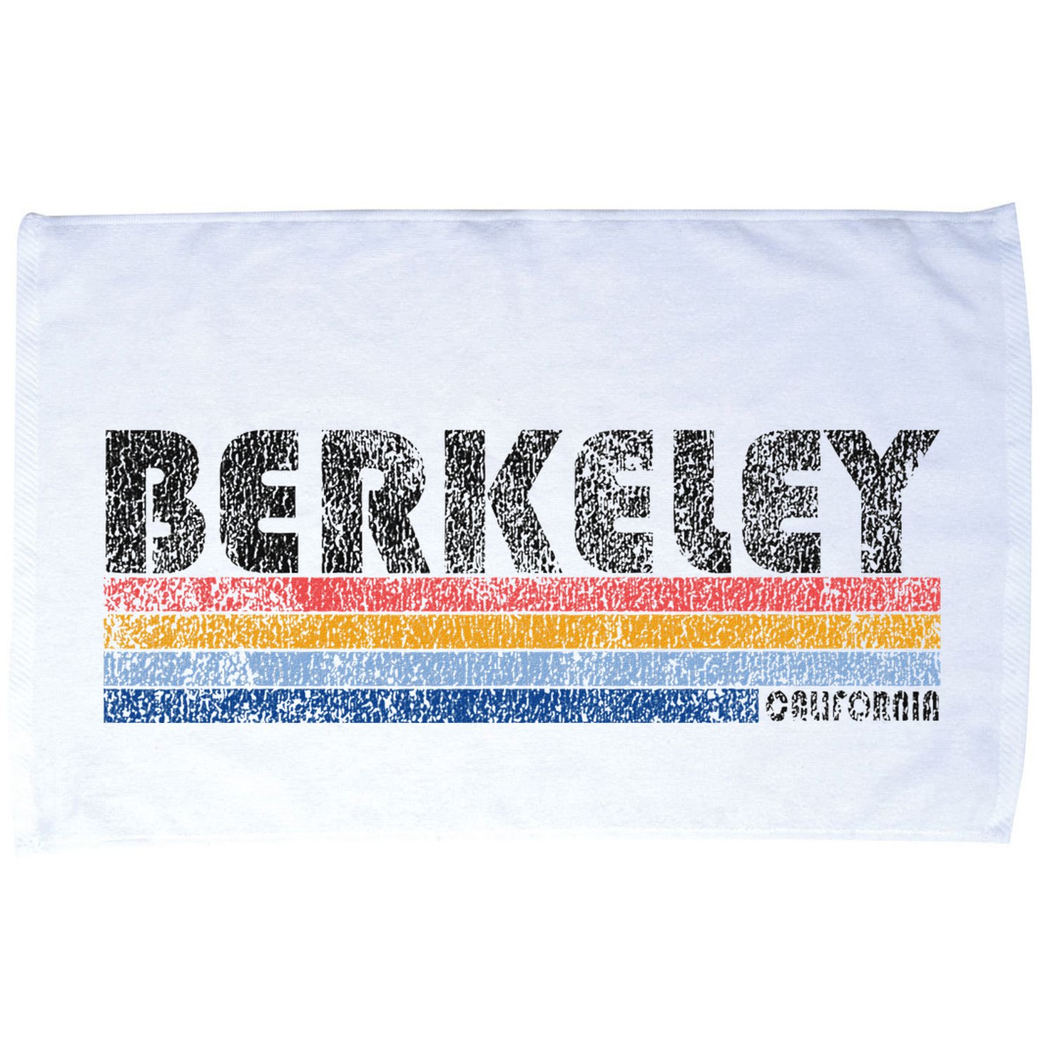Vintage 1980s Style Berkeley California Microfiber Hand Towel