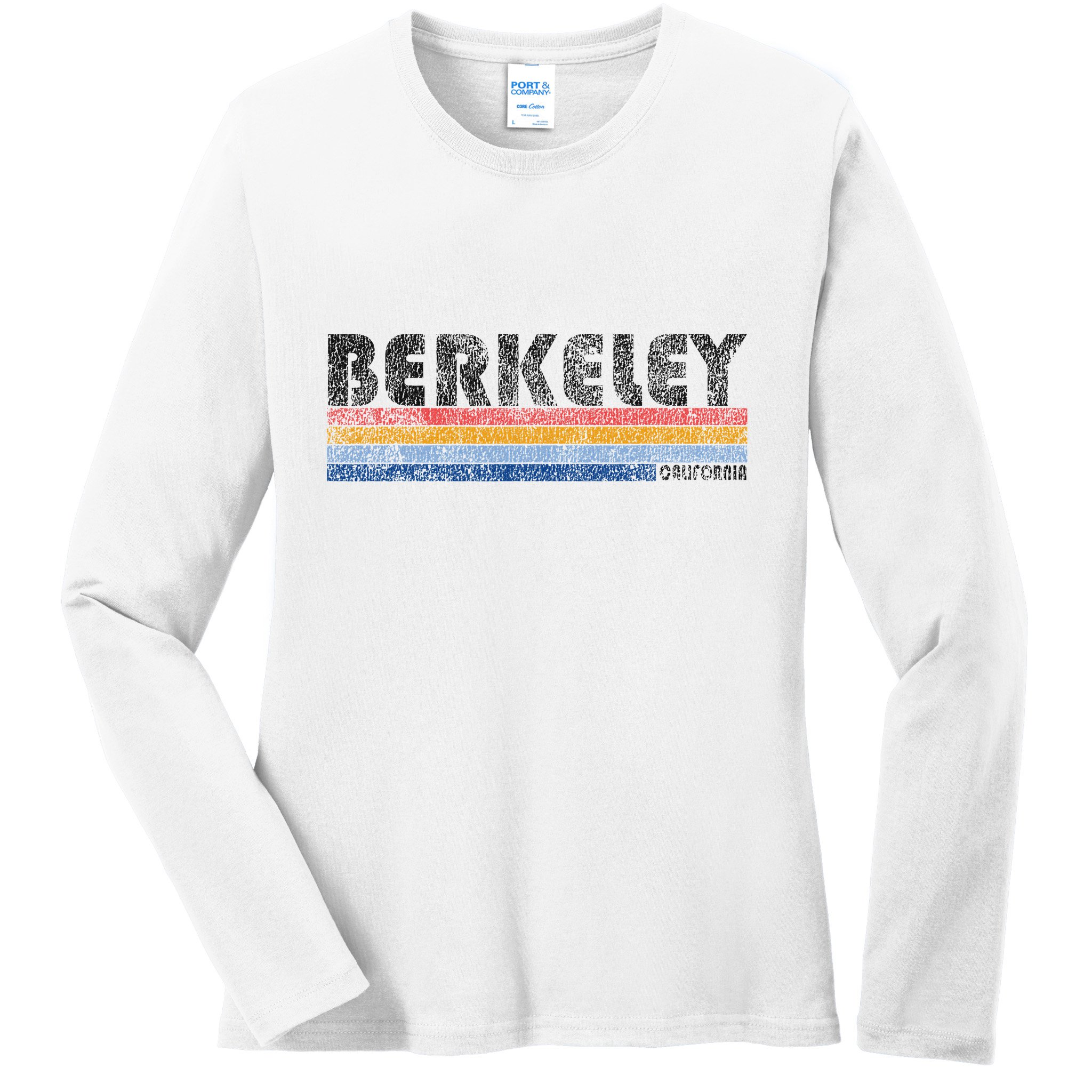 Vintage 1980s Style Berkeley California Ladies Long Sleeve Shirt