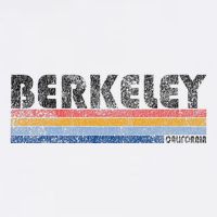 Vintage 1980s Style Berkeley California Womens T-Shirt