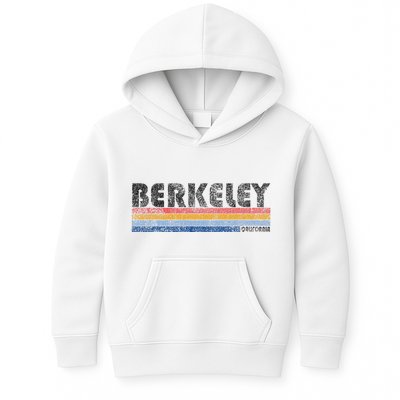 Vintage 1980s Style Berkeley California Kids Hoodie