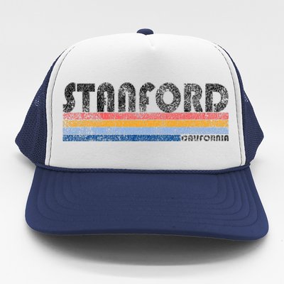 Vintage 1980s Style S.T.A.N.F.O.R.D California Trucker Hat