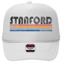 Vintage 1980s Style S.T.A.N.F.O.R.D California High Crown Mesh Back Trucker Hat