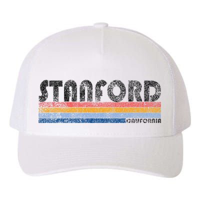 Vintage 1980s Style S.T.A.N.F.O.R.D California Yupoong Adult 5-Panel Trucker Hat