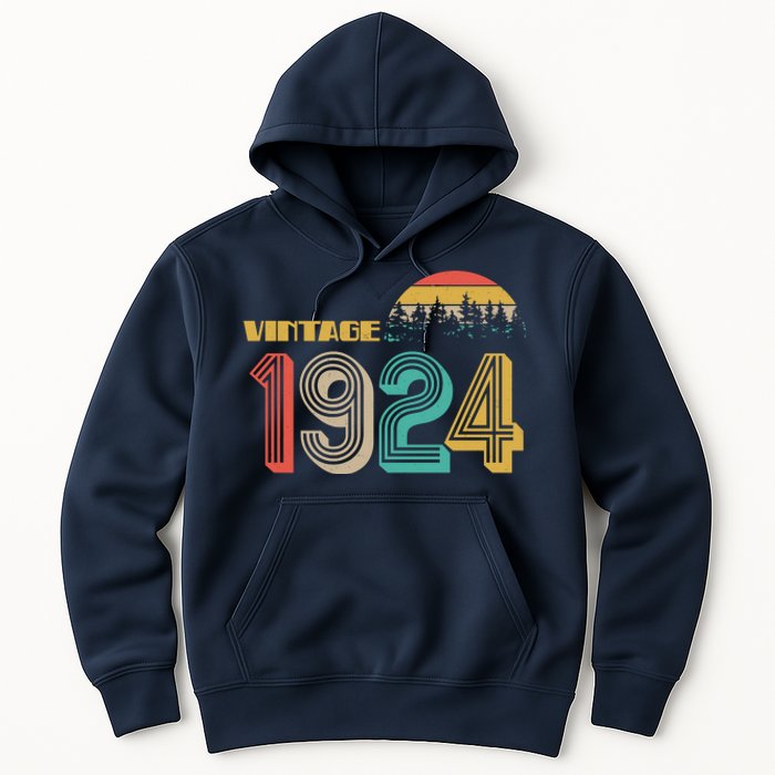 Vintage 1924 Sun Wilderness 100th Birthday Hoodie