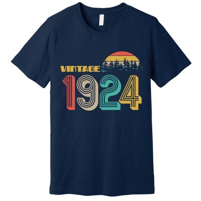 Vintage 1924 Sun Wilderness 100th Birthday Premium T-Shirt