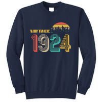 Vintage 1924 Sun Wilderness 100th Birthday Tall Sweatshirt