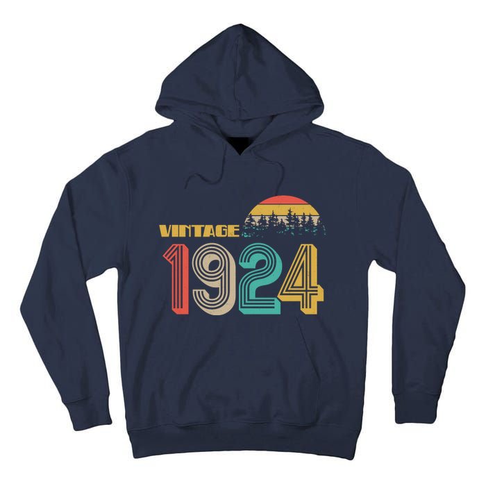 Vintage 1924 Sun Wilderness 100th Birthday Tall Hoodie