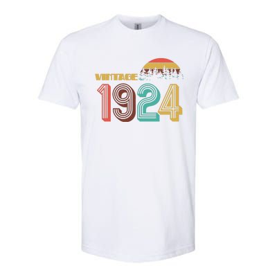 Vintage 1924 Sun Wilderness 100th Birthday Softstyle CVC T-Shirt