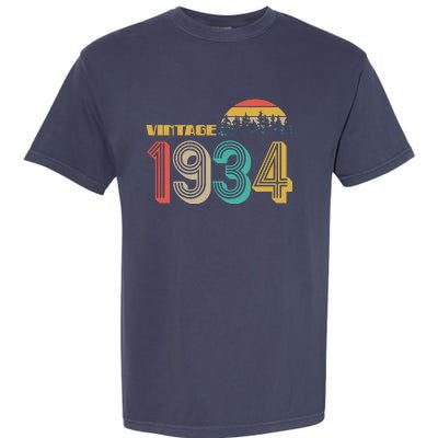 Vintage 1934 Sun Wilderness 90th Birthday Garment-Dyed Heavyweight T-Shirt