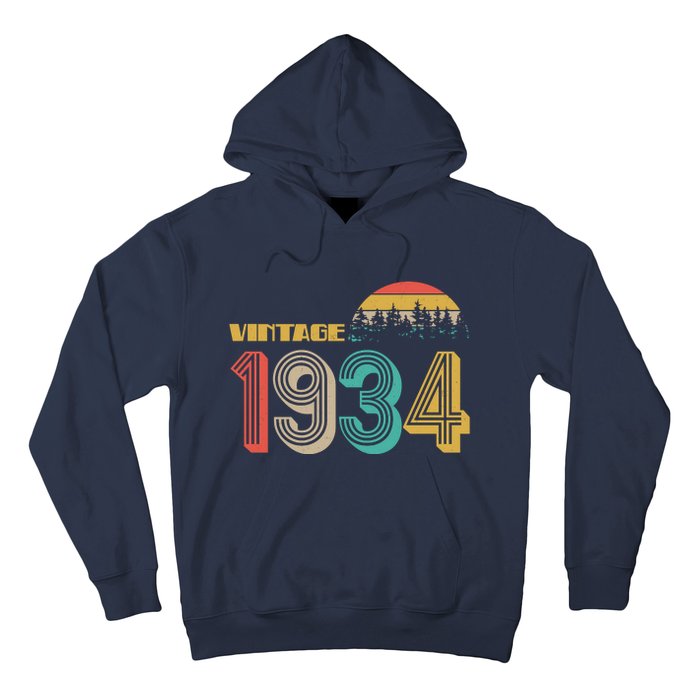 Vintage 1934 Sun Wilderness 90th Birthday Hoodie