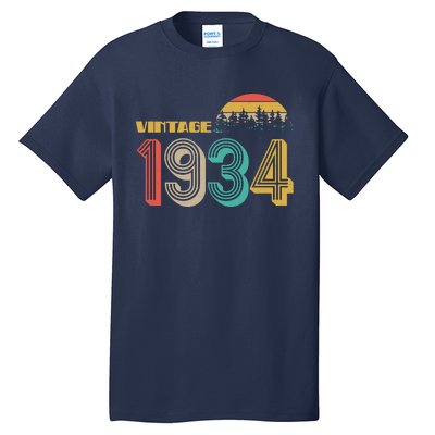 Vintage 1934 Sun Wilderness 90th Birthday Tall T-Shirt