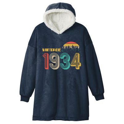 Vintage 1934 Sun Wilderness 90th Birthday Hooded Wearable Blanket