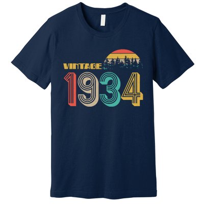 Vintage 1934 Sun Wilderness 90th Birthday Premium T-Shirt