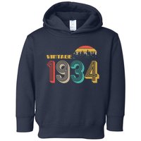 Vintage 1934 Sun Wilderness 90th Birthday Toddler Hoodie