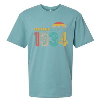 Vintage 1934 Sun Wilderness 90th Birthday Sueded Cloud Jersey T-Shirt