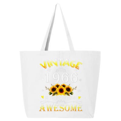 Vintage 1966 Sunflower 57 Years Old 57th Birthday 25L Jumbo Tote